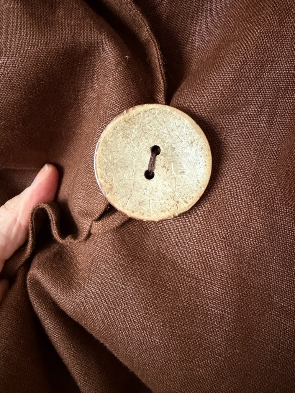 Anne Klein Brown Lightweight 100% Linen Jacket - Picture 4 of 9